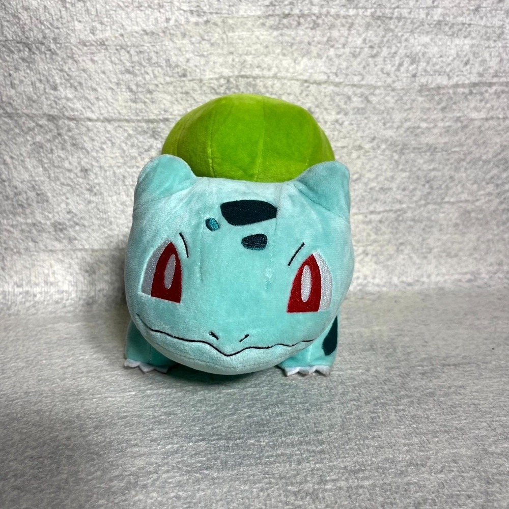 Pokemon Bulbasaur Plush Stuffed Animal WCT Mint Green Red Eyes